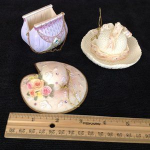 3 Beautiful Miniatures - 2 Hats & a Purse